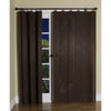 Versailles - Ring Top Bamboo Curtain Panel, Brass Grommets, 40" x 84", Espresso - - Mounts For Less