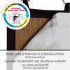 Versailles - Ring Top Bamboo Curtain Panel, Brass Grommets, 40" x 84", Espresso - - Mounts For Less