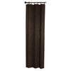 Versailles - Ring Top Bamboo Curtain Panel, Brass Grommets, 40" x 84", Espresso - - Mounts For Less