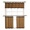 Versailles - Ring Top Bamboo Valance, Brass Grommets, 48" x 12", Brown - - Mounts For Less