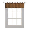 Versailles - Ring Top Bamboo Valance, Brass Grommets, 48" x 12", Brown - - Mounts For Less