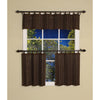 Versailles - Ring Top Bamboo Valance, Brass Grommets, 48" x 12", Espresso - - Mounts For Less