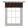 Versailles - Ring Top Bamboo Valance, Brass Grommets, 48" x 12", Espresso - - Mounts For Less