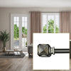 Versailles - Scencillo Boxy Curtain Rod Set, Adjustable Length, Silver (2 Sizes Available) - - Mounts For Less