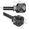 Versailles - Scencillo Boxy Curtain Rod Set, Adjustable Length, Silver (2 Sizes Available) - - Mounts For Less