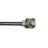Versailles - Scencillo Boxy Curtain Rod Set, Adjustable Length, Silver (2 Sizes Available) - - Mounts For Less