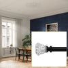 Versailles - Scencillo Tulip Curtain Rod Set, Adjustable Length, Black (2 Sizes Available) - - Mounts For Less