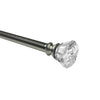 Versailles - Scencillo Tulip Curtain Rod Set, Adjustable Length, Silver (2 Sizes Available) - - Mounts For Less