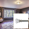 Versailles - Scencillo Tulip Curtain Rod Set, Adjustable Length, Silver (2 Sizes Available) - - Mounts For Less