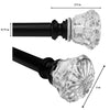 Versailles - Scencillo Tulip Curtain Rod Set, Adjustable Length, Silver (2 Sizes Available) - - Mounts For Less