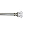 Versailles - Scencillo Tulip Curtain Rod Set, Adjustable Length, Silver (2 Sizes Available) - - Mounts For Less