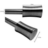 Versailles - Sculpted Corset Finial Curtain Rod Set, Adjustable Length, Gold (2 Sizes Available) - - Mounts For Less