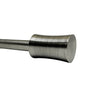 Versailles - Sculpted Corset Finial Curtain Rod Set, Adjustable Length, Silver (2 Sizes Available) - - Mounts For Less