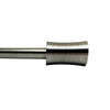 Versailles - Sculpted Corset Finial Curtain Rod Set, Adjustable Length, Silver (2 Sizes Available) - - Mounts For Less