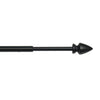 Versailles - Set of 2 Swivel Curtain Arms, Adjustable Length, Black (Available in 2 Sizes) - - Mounts For Less