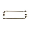 Versailles - Set of 2 Swivel Curtain Arms, Adjustable Length, Bronze (Available in 2 Sizes) - - Mounts For Less