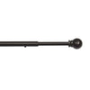 Versailles - Set of 2 Swivel Curtain Arms, Adjustable Length, Coffee (Available in 2 Sizes) - - Mounts For Less