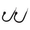 Versailles - Set of 2 Universal Curtain Holdbacks, Brown - - Mounts For Less
