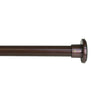 Versailles - Stainless Steel Curtain Tension Rod, Indoor/Outdoor, Adjustable Length, Brown (3 Sizes Available) - - Mounts For Less