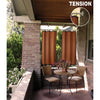 Versailles - Stainless Steel Curtain Tension Rod, Indoor/Outdoor, Adjustable Length, Silver (3 Sizes Available) - - Mounts For Less