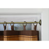 Versailles - Tension Curtain Rod, Adjustable Length, Tool-Free Installation, Brass (3 Sizes Available) - - Mounts For Less