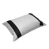 Versailles - Valentina Cushion Cover, 14" x 20", Machine Washable, Black - - Mounts For Less