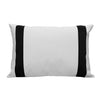 Versailles - Valentina Cushion Cover, 14" x 20", Machine Washable, Black - - Mounts For Less