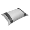 Versailles - Valentina Cushion Cover, 14" x 20", Machine Washable, Grey - - Mounts For Less