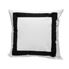 Versailles - Valentina Cushion Cover, 20" x 20", Machine Washable, Black - - Mounts For Less