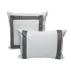 Versailles - Valentina Cushion Cover, 20" x 20", Machine Washable, Grey - - Mounts For Less
