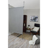 Versailles - Woven Paper Privacy Panel, 48" x 72", Adjustable Height, Grey - - Mounts For Less