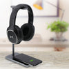 Xtreme - Headphone Stand with Built-in Wireless Phone Charger, Black - - Mounts For Less