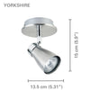 Xtricity - 1 Head Ceiling Light, 5.31 '' Width, From The Yorkshire Collection, Chrome Nickel - 76-5-90033 - Mounts For Less