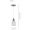 Xtricity - 1 Light Pendant, 4.7'' Width, From the Repley Collection, White - 76-5-90255 - Mounts For Less