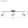 Xtricity - 3 Heads Ceiling Light, 25.59 '' Width, From The Westminster Collection, Chrome - 76-5-90069 - Mounts For Less