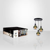 Xtricity - 3 Light Pendant Light. Width 11.81 '', From the Grimaldi Collection, Black - 76-5-90113 - Mounts For Less