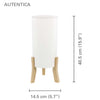 Xtricity - Cylindrical Table Lamp, 7.87 '' x 15.74 '', From the Autentica Collection, White - 76-1-69059 - Mounts For Less