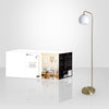 Xtricity - Floor Lamp, Height of 59.2'', From the Cape Town Collection, White and Gold - 76-5-90231 - Mounts For Less