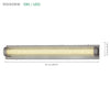 Xtricity - LED Vanity Light, 35.8'' Width, From the Rockview Collection, Chrome Finish - 76-5-90201 - Mounts For Less