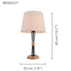 Xtricity - Modern Table Lamp, From The Bradley Collection, Black and White - 76-5-90141 - Mounts For Less