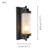 Xtricity - Outdoor Wall Light, 17.1'' Height, From the Bali Collection, Black - 76-5-90266 - Mounts For Less