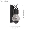Xtricity - Outdoor Wall Light, 18 '' Height, From Old Town Collection, Black - 76-5-90089 - Mounts For Less