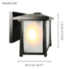 Xtricity - Outdoor Wall Light, 9.29 '' Height, From the Winslow Collection, Black - 76-5-90021 - Mounts For Less