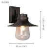 Xtricity - Outdoor Wall Light, Height 11.81 '', From Ducan Collection, Black - 76-5-90050 - Mounts For Less