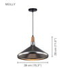 Xtricity - Pendant Light, 11 '' Height, From the Molly Collection, Silver - 76-5-90156 - Mounts For Less