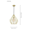 Xtricity - Pendant Light, 11.81 '' Wide, From The Sterling Collection, Gold - 76-5-90174 - Mounts For Less