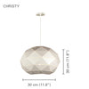Xtricity - Pendant Light, 13.77 '' Width, From The Christy Collection, White - 76-5-90101 - Mounts For Less