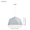 Xtricity - Pendant Light, 14.95 '' Width, From The Beverly Collection, White - 76-5-90097 - Mounts For Less