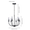 Xtricity - Pendant Light, 17.9'' Width, From the Andalusian Collection, Black - 76-5-90233 - Mounts For Less