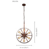 Xtricity - Pendant Light, 20'' Width, From the Bolivia Collection, Rust Color - 76-5-90196 - Mounts For Less
